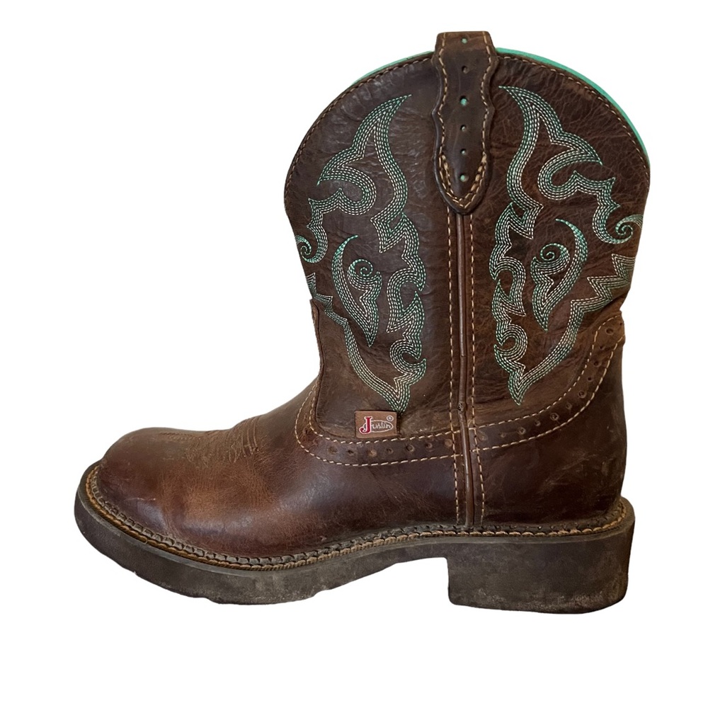 Justin Women's Gypsy Collection Gemma Brown Round Toe Western Boot